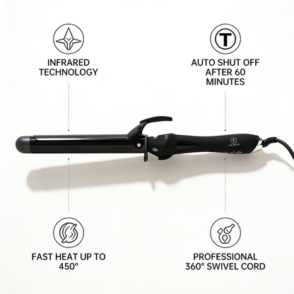 Infrared Curling Iron 1 1/4" - 8 Inch Barrel