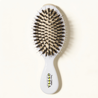 Small White Paddle Brush